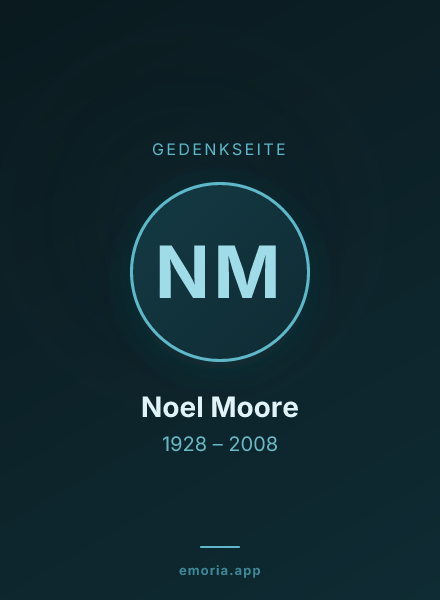 Gedenkportrait von Noel Moore