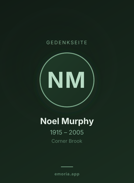 Gedenkportrait von Noel Murphy