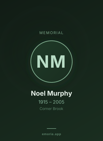Memorial portrait of Noel Murphy