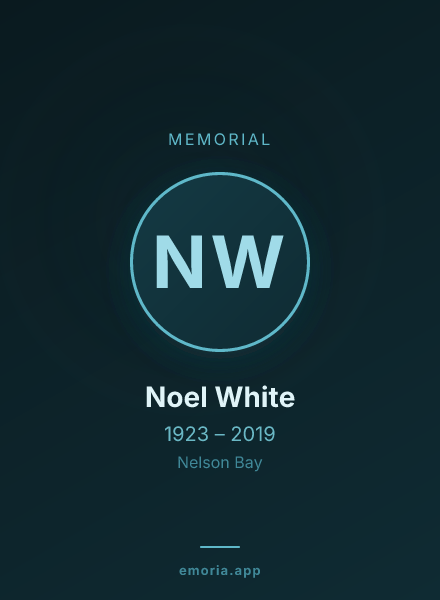 Memorial portrait of Noel White