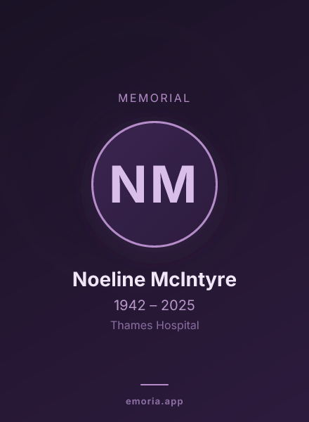 Memorial portrait of Noeline McIntyre