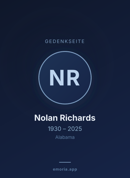 Gedenkportrait von Nolan Richards