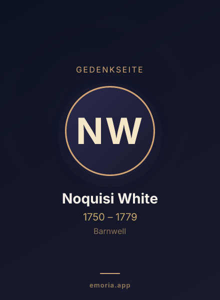 Gedenkportrait von Noquisi White