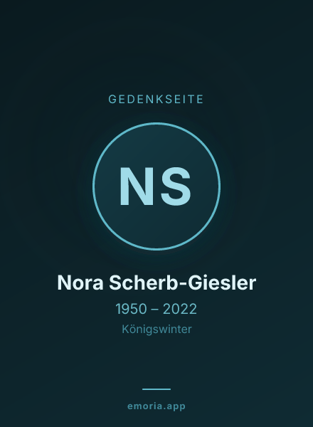Gedenkportrait von Nora Scherb-Giesler