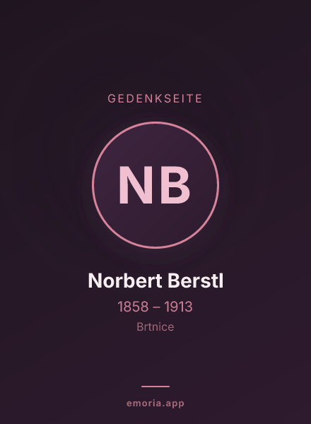 Gedenkportrait von Norbert Berstl