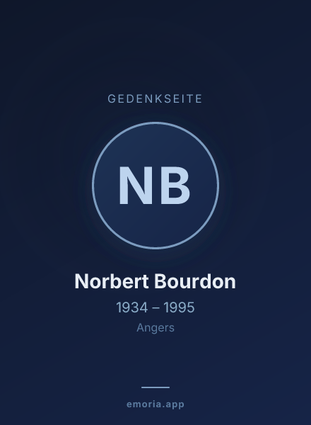 Gedenkportrait von Norbert Bourdon