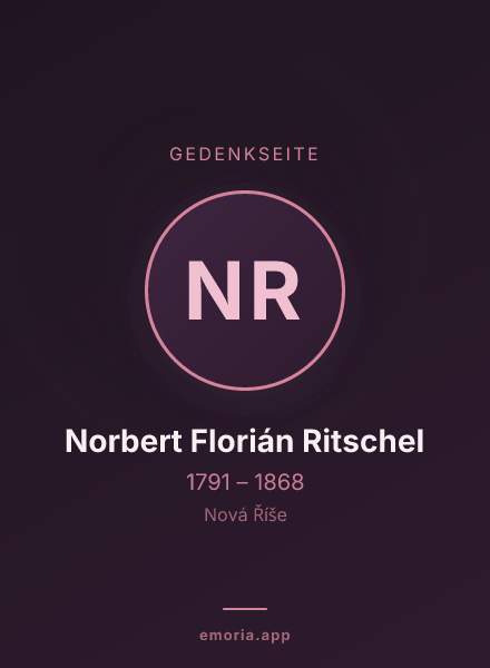 Gedenkportrait von Norbert Florián Ritschel
