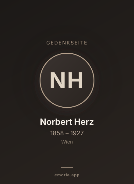 Gedenkportrait von Norbert Herz