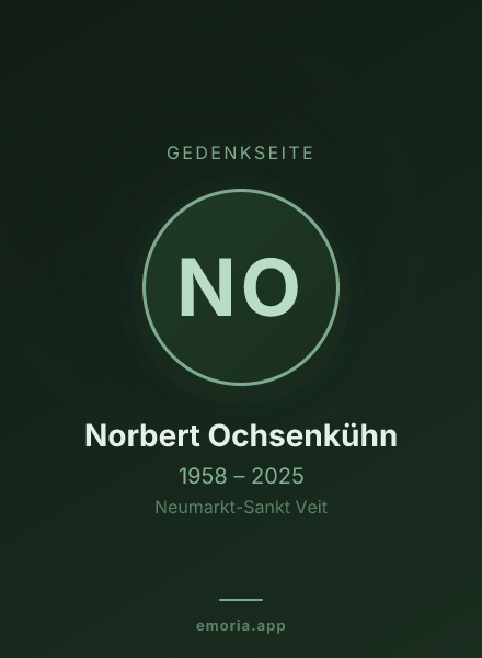 Gedenkportrait von Norbert Ochsenkühn