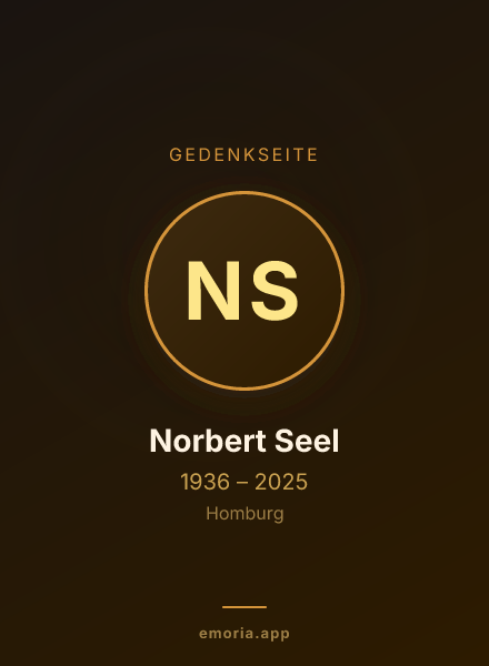Gedenkportrait von Norbert Seel