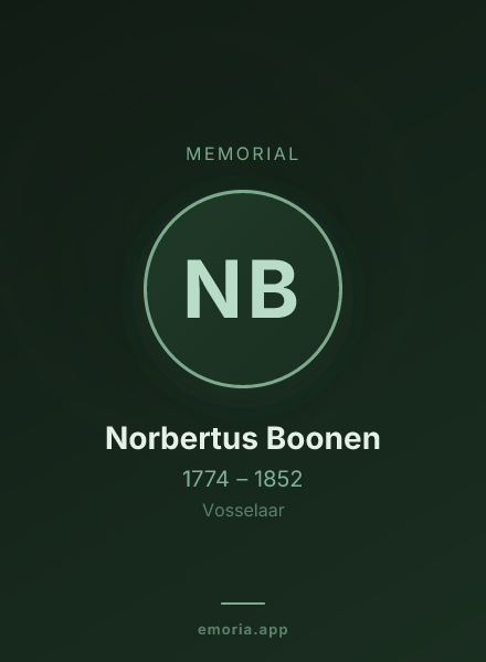 Memorial portrait of Norbertus Boonen