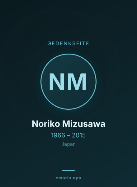 Gedenkportrait von Noriko Mizusawa