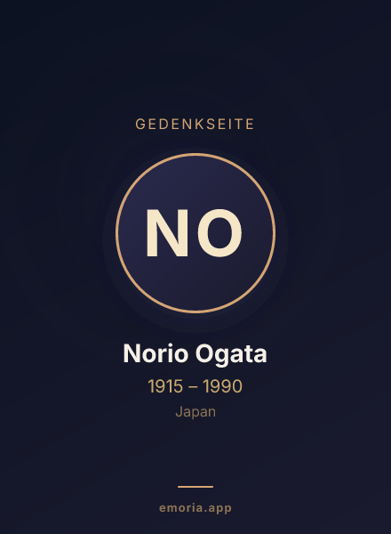 Gedenkportrait von Norio Ogata