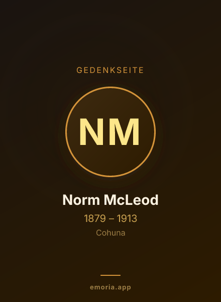 Gedenkportrait von Norm McLeod