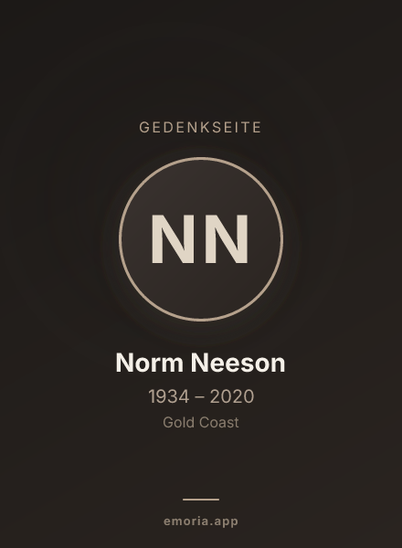 Gedenkportrait von Norm Neeson