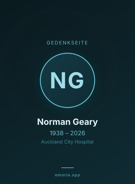 Gedenkportrait von Norman Geary