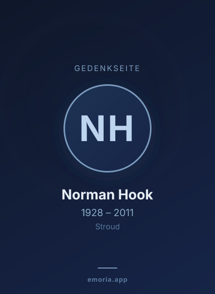 Gedenkportrait von Norman Hook