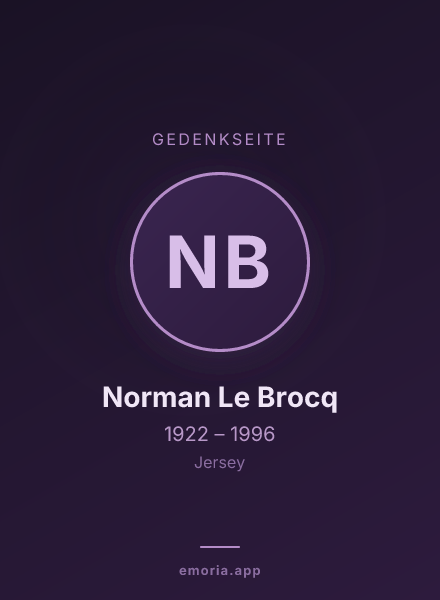 Gedenkportrait von Norman Le Brocq