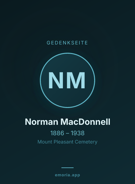 Gedenkportrait von Norman MacDonnell