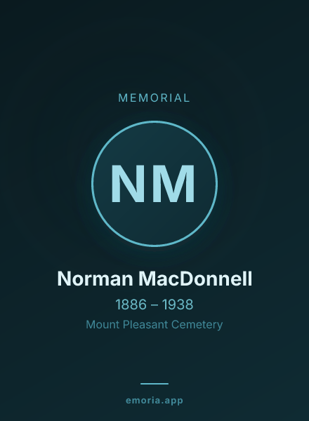 Memorial portrait of Norman MacDonnell