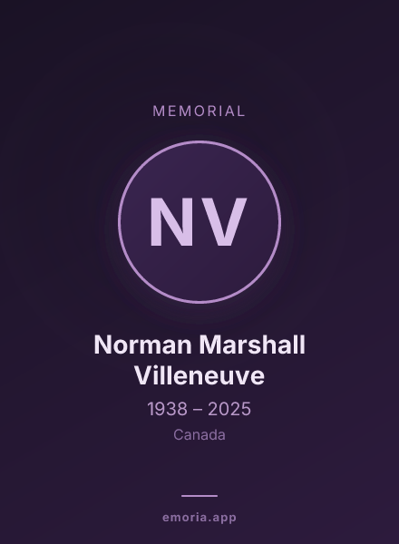 Memorial portrait of Norman Marshall Villeneuve