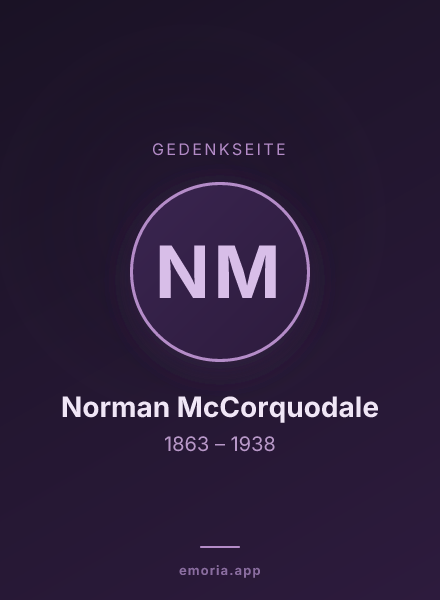 Gedenkportrait von Norman McCorquodale