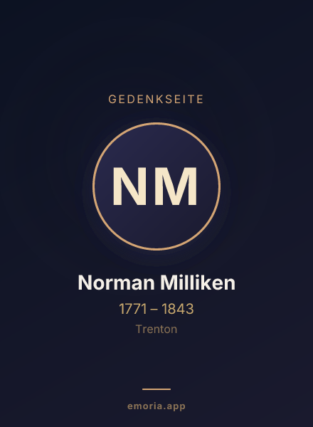 Gedenkportrait von Norman Milliken