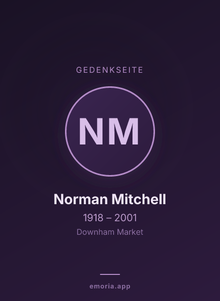 Gedenkportrait von Norman Mitchell