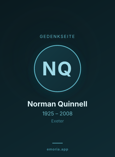 Gedenkportrait von Norman Quinnell