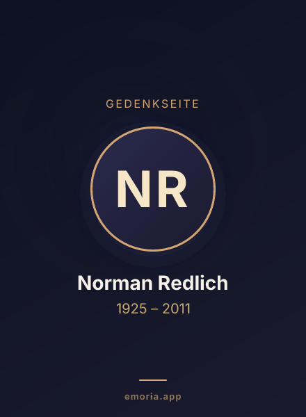 Gedenkportrait von Norman Redlich