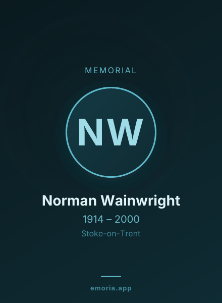 Memorial portrait of Norman Wainwright