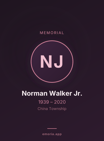 Memorial portrait of Norman Walker Jr.