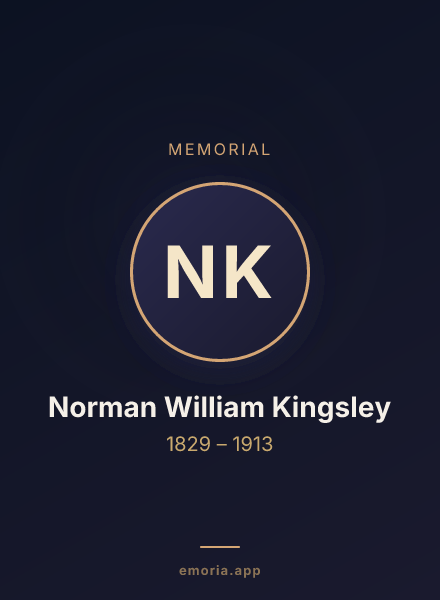 Memorial portrait of Norman William Kingsley