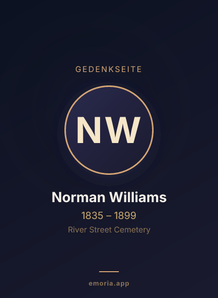 Gedenkportrait von Norman Williams
