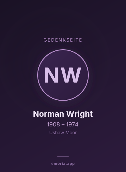 Gedenkportrait von Norman Wright