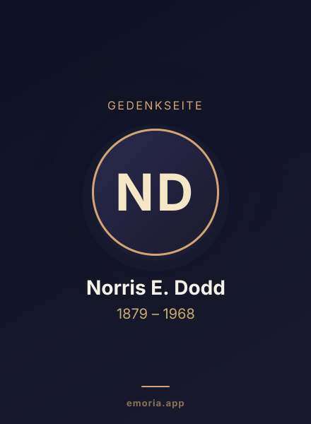 Gedenkportrait von Norris E. Dodd