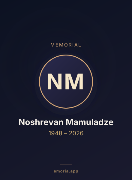Memorial portrait of Noshrevan Mamuladze