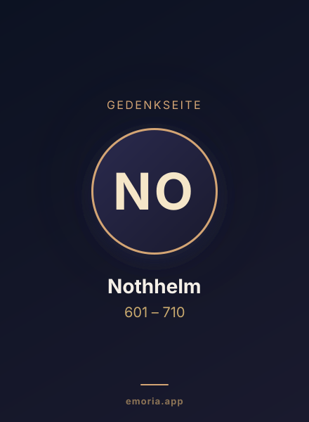 Gedenkportrait von Nothhelm