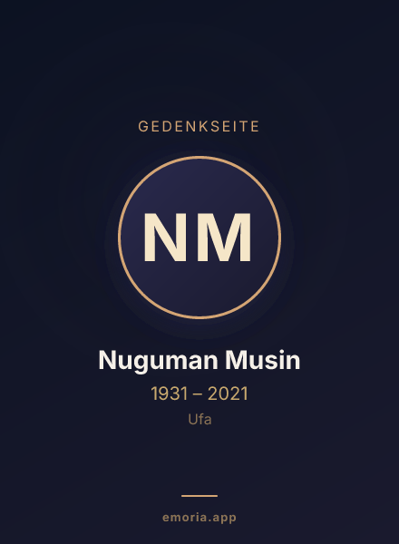 Gedenkportrait von Nuguman Musin