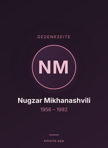 Gedenkportrait von Nugzar Mikhanashvili