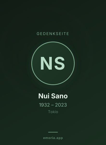 Gedenkportrait von Nui Sano