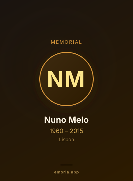 Memorial portrait of Nuno Melo