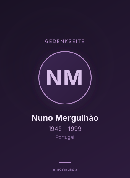 Gedenkportrait von Nuno Mergulhão