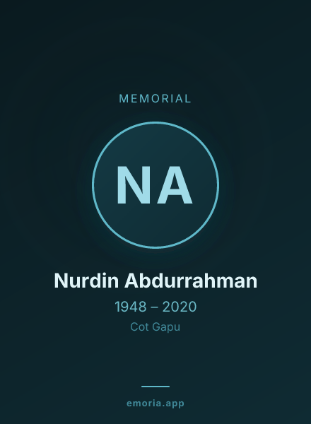 Memorial portrait of Nurdin Abdurrahman