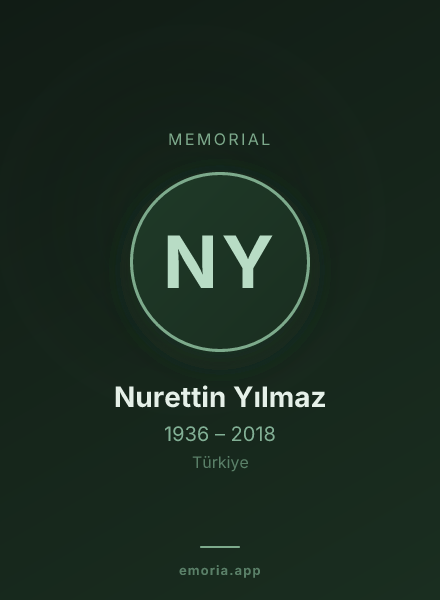 Memorial portrait of Nurettin Yılmaz