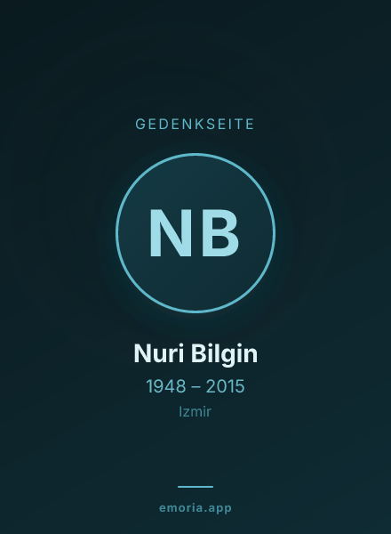 Gedenkportrait von Nuri Bilgin