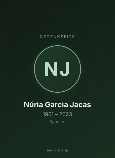 Gedenkportrait von Núria Garcia Jacas