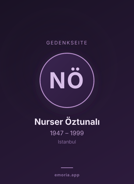 Gedenkportrait von Nurser Öztunalı