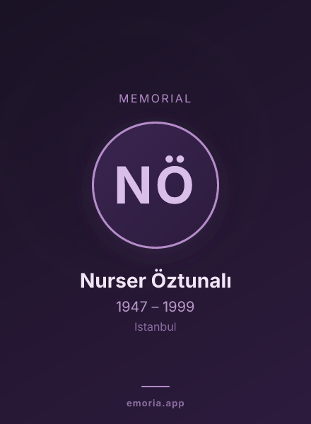 Memorial portrait of Nurser Öztunalı