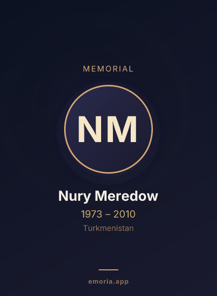 Memorial portrait of Nury Meredow